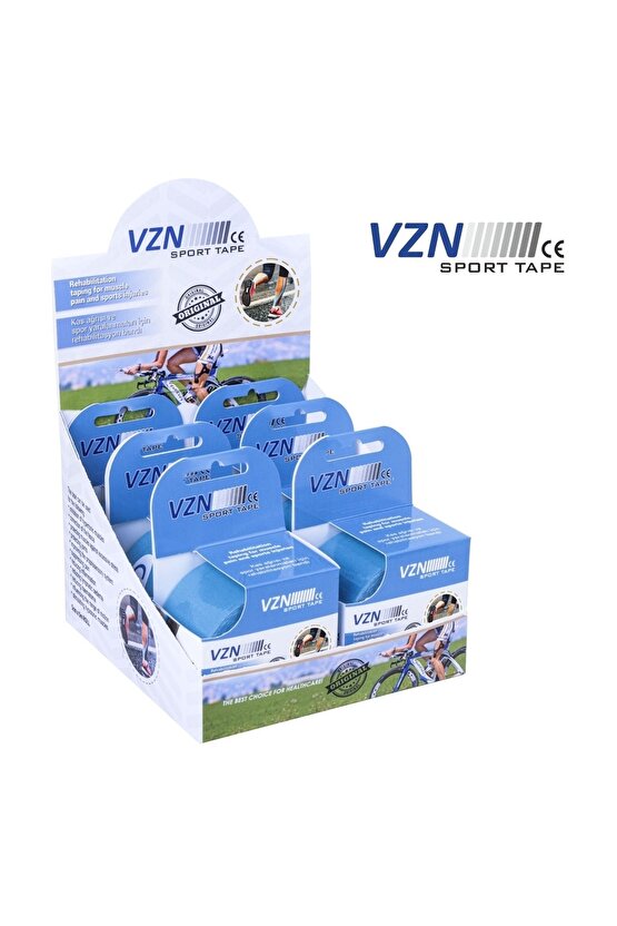 Vzn Kinesio Sport Tape – 5m X 5cm Sporcu Ağrı Bandı 4 Renk