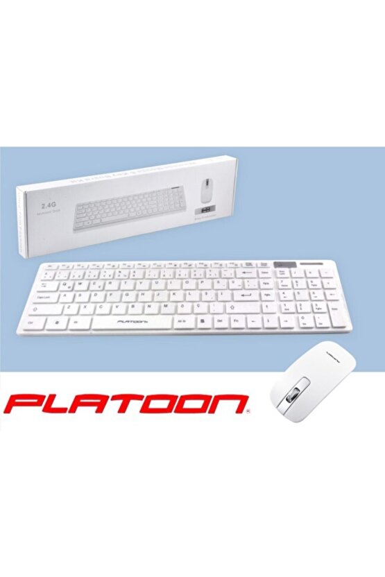 Kablosuz Klavye Mouse Seti 2.4 Ghz Wireless Tv Pc Uyumlu Pl-374