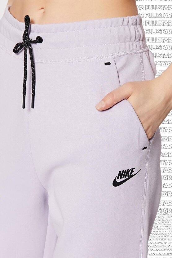 Sportswear Tech Fleece Trousers Bol Kesim Kadın Lila Eşofman Altı