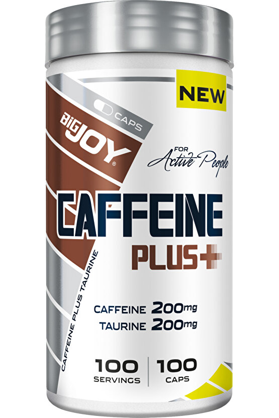 Caffeine Plus Kafein Taurine 100 Kapsül 100 Servis Güç Ve Performans