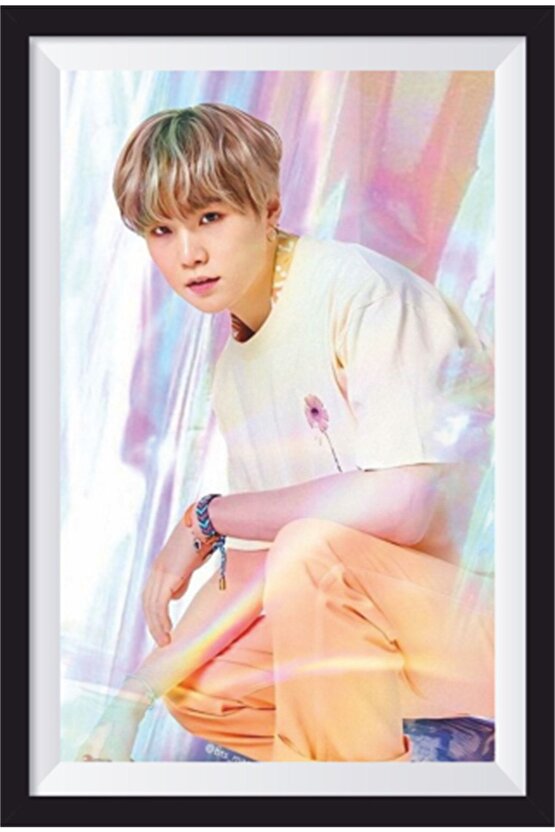 K-pop Bts Çerçeve Görünümlü Ahşap Poster-18