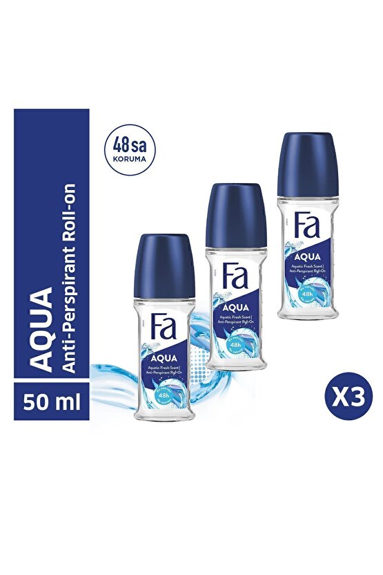 Aqua Roll-On X 3 Adet