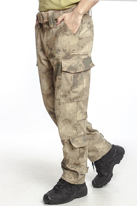 Jandarma Komando Fermuarli Kargo Cepli Orijinal Kamuflaj Renkli Garantili Kaliteli Nano Pantolonlar