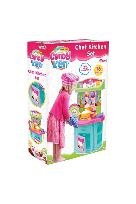 Candy & Ken Şef Mutfak Set - Mutfak Setleri - Ev Oyuncak Setleri