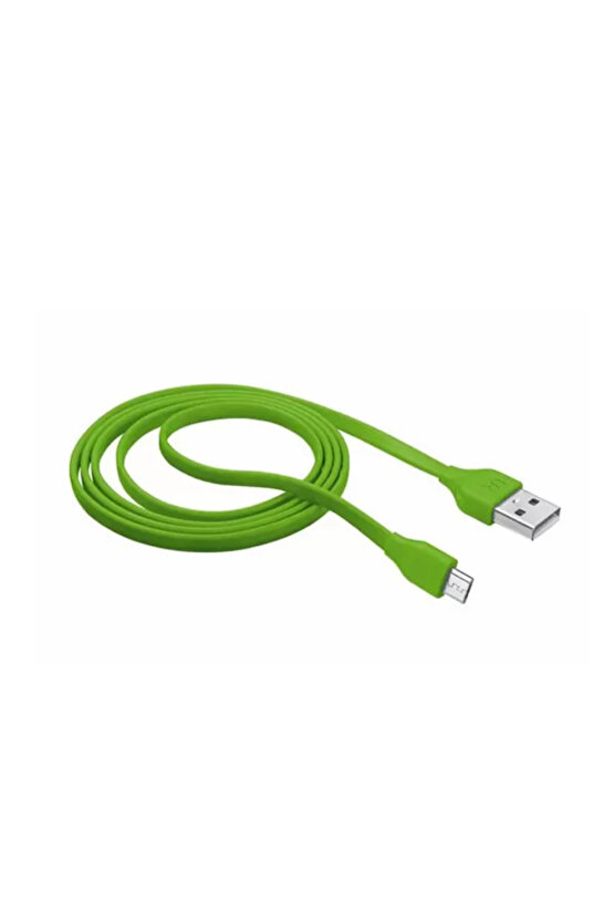 20138 Urban Flat Micro USB Kablo 1m -Yeşil