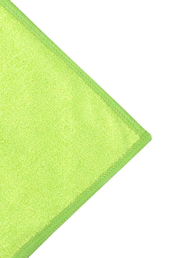 Universal Parlak Doku 40x40cm Mikrofiber Temizlik Bezi - Yeşil