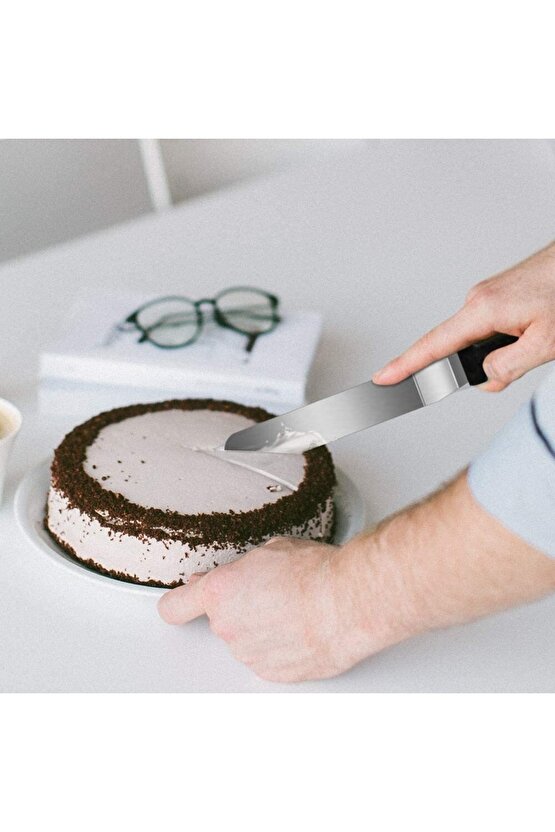 Narkalıp Yuvarlak Ayarlanabilir Kek Kalıbı16cm-30cm Deinlik 10cm Ve Pasta Sıvama Palet Bıçağı 20cm