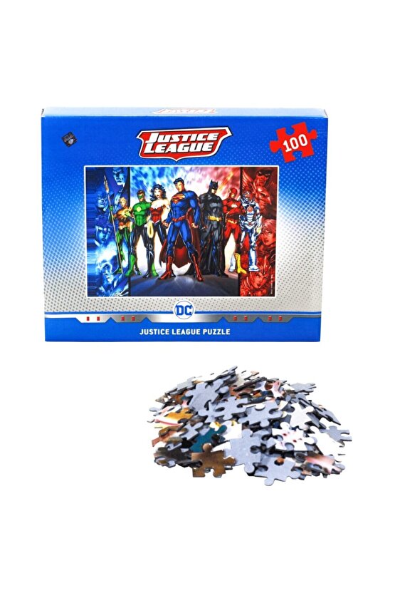 Justice League 100 Parça Puzzle