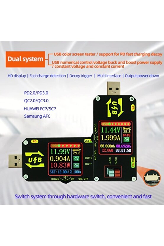 15w Dijital Usb Dc-dc Dönüştürücü Xy-udp 0.6-30v Voltaj Dönüştürücü
