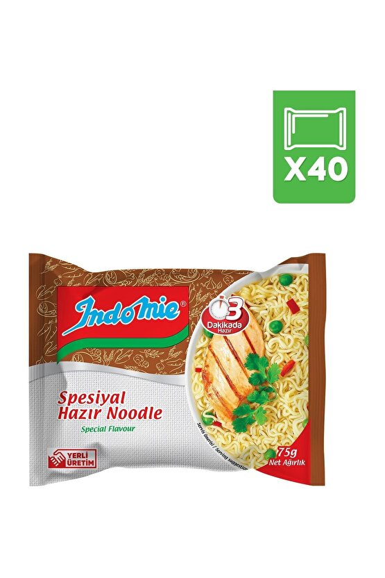 Indomie 40lı Spesiyal Hazır Noodle Paket