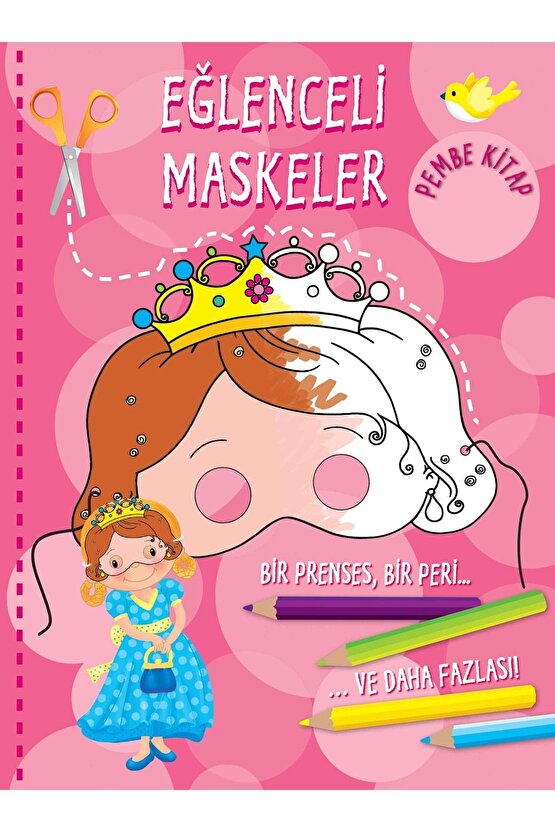 Eğlenceli Maskeler Kırmızı Ve Pembe Kitap Seti