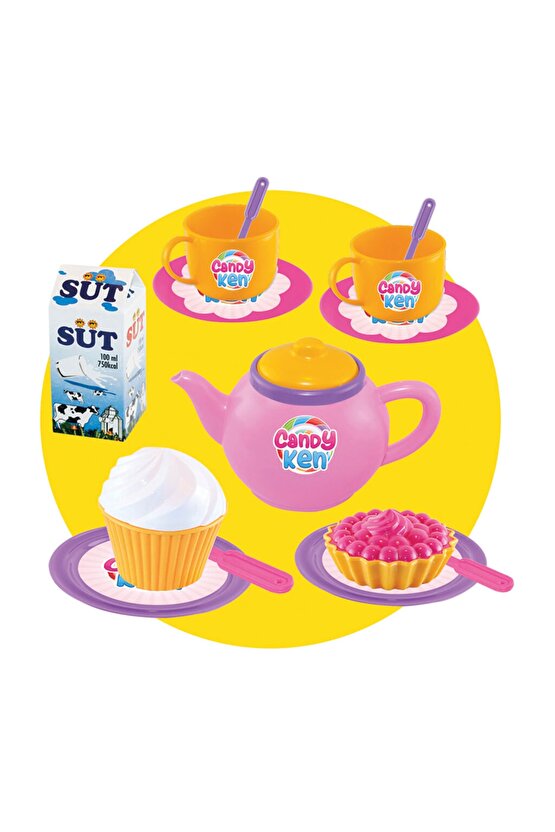 Candy & Ken Çay Servis Arabası - Mutfak Setleri - Ev Oyuncak Setleri