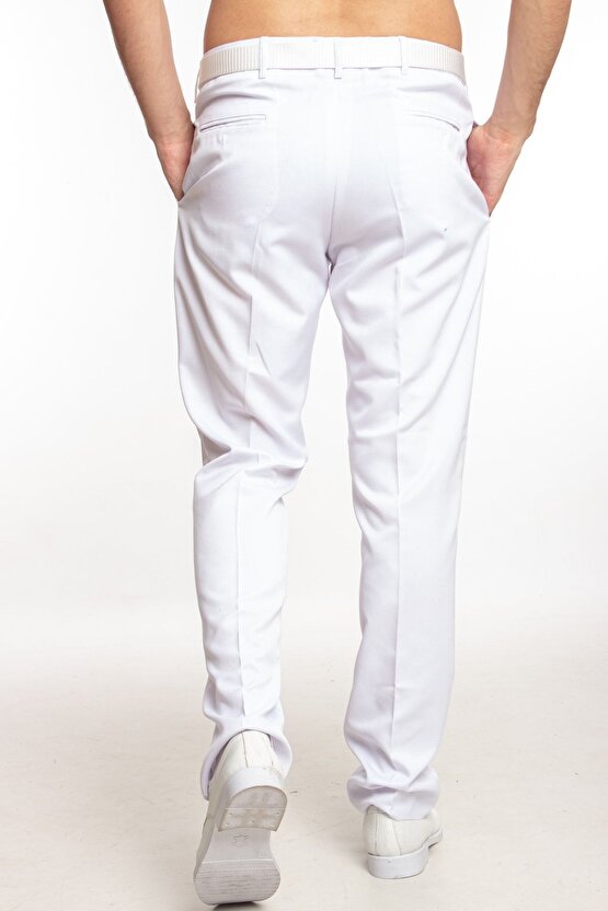 Deniz Kuvvetleri Deniz Lisesi Ve Fakültesi Yazlık Beyaz Kumaş Pantolon