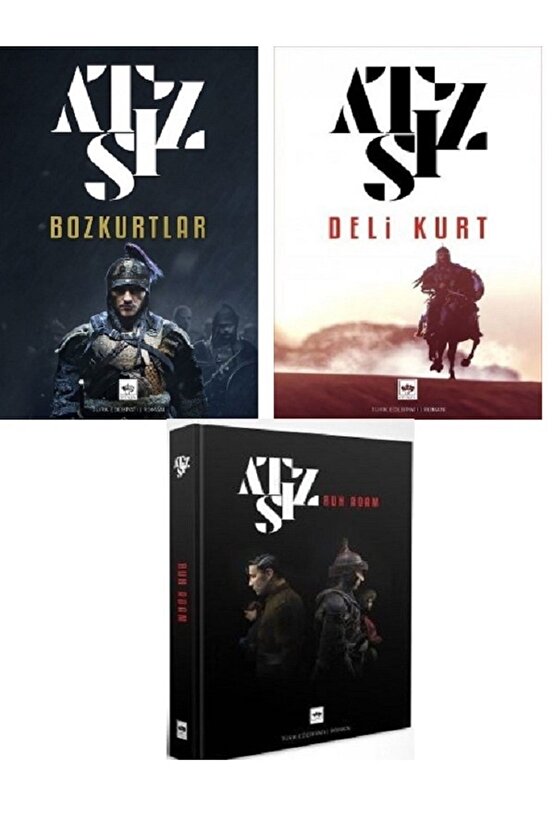 Bozkurtlar - Deli Kurt - Ruh Adam  3 Kitap Set Yeni Baskı- Hüseyin Nihal Atsız