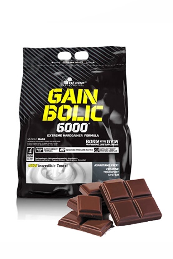 Gain Bolic 6000 Çikolata Aromalı 1000 Gr  Karbonhidrat Protein Tozu Kas Kuvvet