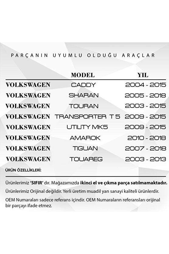 Volkswagen Caddy, Passat, Golf, Tiguan Için Uyumlu Egr Çek Valfi