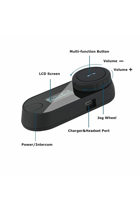 Motosiklet Bluetooth Kulaklık Intercom 800 Metre Kask Earphone Telefon Konuşması Ve Müzik Dinleme