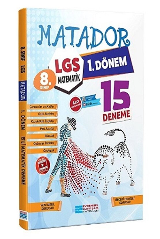 Evrensel Iletişim Yayınları Lgs 1.dönem Matematik 15’li Deneme Video Çözümlü