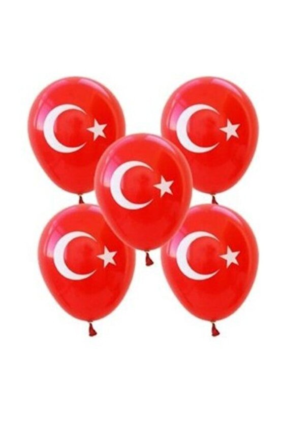 Yükleplttoptan Türk Bayraklı 9a Balon 100lü