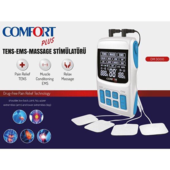 Comfort Plus DM3000 Tens Ems Masaj Cihazı