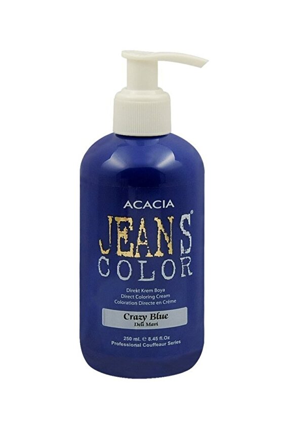 Amonyaksız Renkli Saç Boyası Deli Mavi 250ml. Kokusuz Su Bazlı Crazy Blue Hair Dye