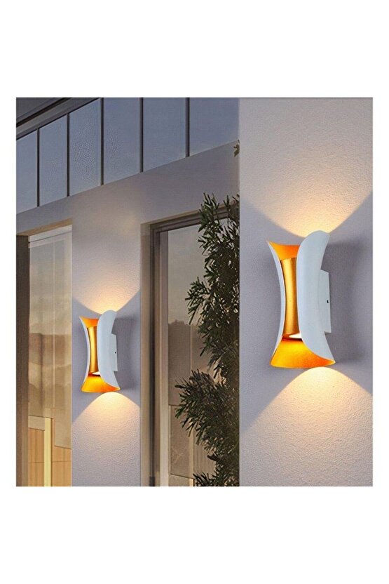 10 Watt Günışığı Ledli Dış Mekan, Bahçe, Balkon, Teras, Kamelya, Veranda Apliği, Dekoratif Led Aplik