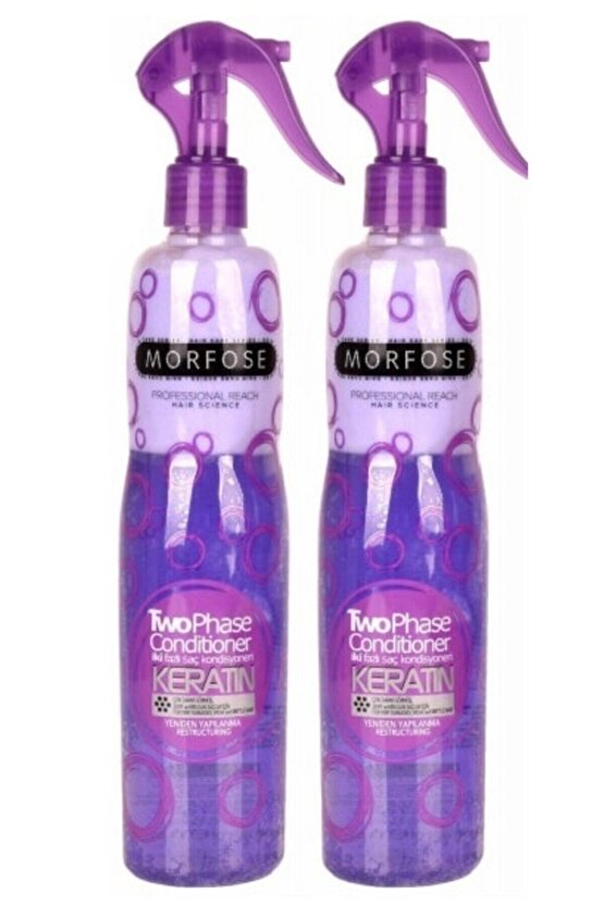 2x400 ml Keratin Içeren Çift Fazlı Fön Suyu