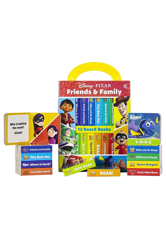 Disney: Pixar Friends And Family My First Library 12 Book Set- Toy Story, Cars, Coco, And More!