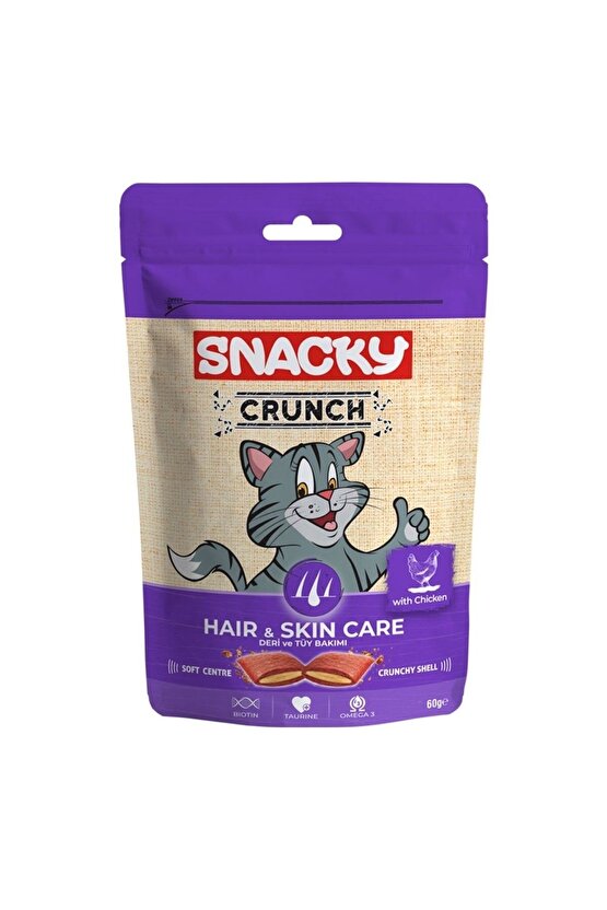 Neo Pet Market Kedi Crunch Ödül Mama -hair-skin Deri Ve Tüy Sağlığı Tavuklu 60 Gr.