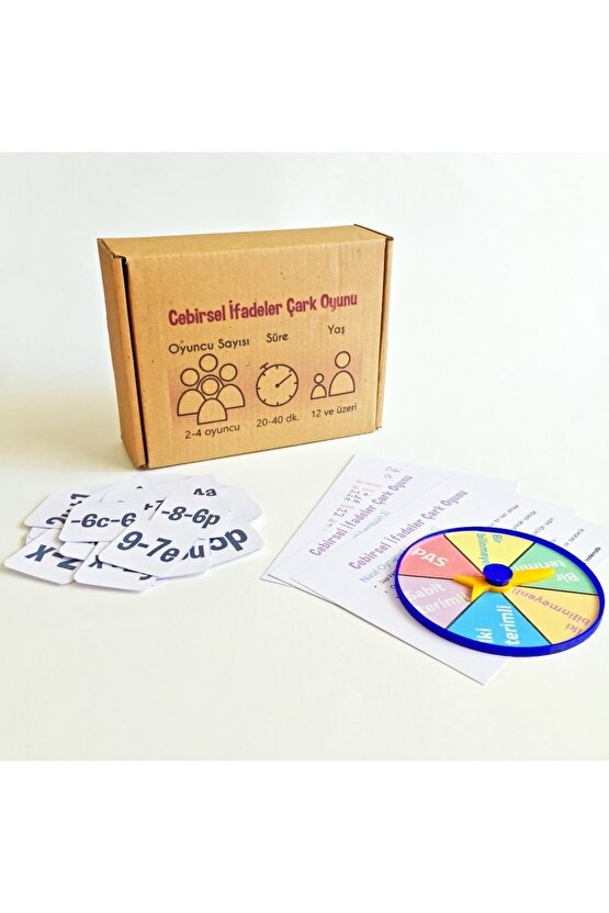 Cebirsel Ifadeler Çark Oyunu - Matematik 6. Sınıf Işlem Eğlenceli Eğitici Akıl Zeka Mantık Strateji