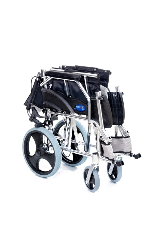 Ky863laj-a12 Alüminyum Transfer Özellikli Tekerlekli Sandalye Gri-siyah