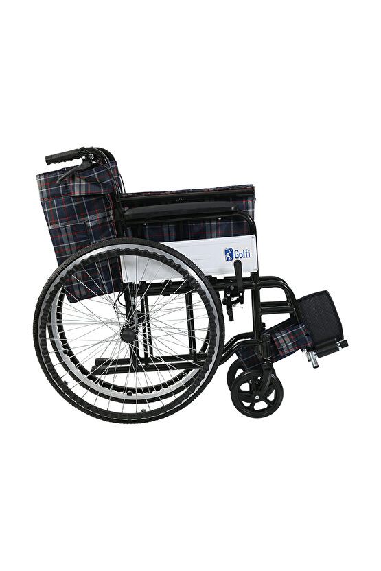 G099 Manuel Katlanabilir Emniyet kemerli Refakatçı frenli Tekerlekli Sandalye