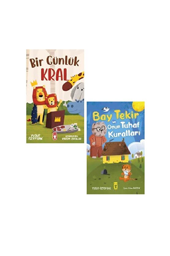 Bir Günlük Kral + Bay Tekir ve Onun Tuhaf Kuralları 2 Kitap Set - Yusuf Öztoprak