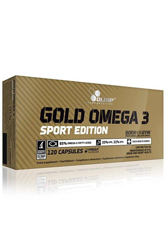 Gold Omega 3 Sport Edition 120 Kapsül Balık Yağı