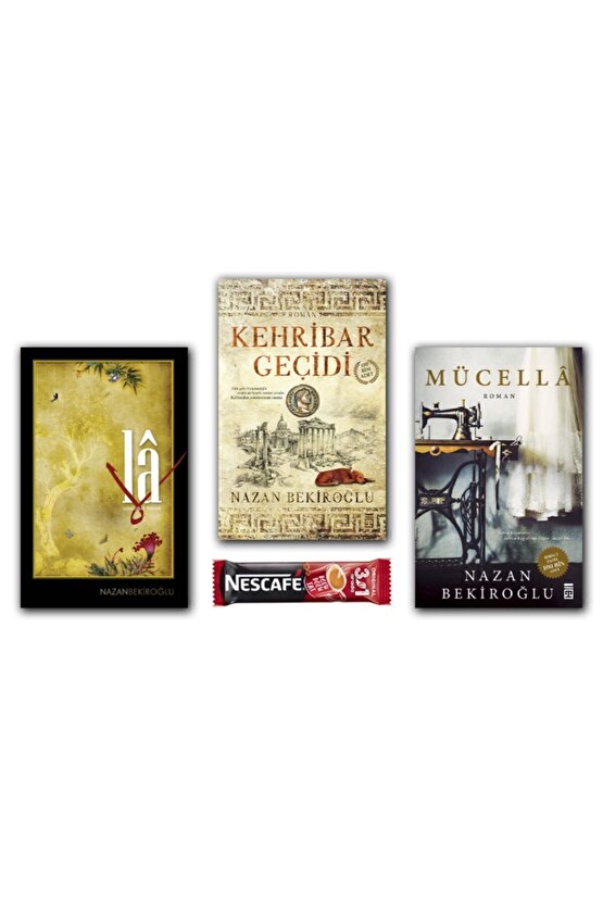 Kehribar Geçidi - La - Mücella - Nazan Bekiroğlu Roman Set 3 Kitap