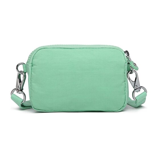Smart Bags Çapraz Askılı Mini Çanta Krinkıl Kumaş 3177 Açık Yeşil