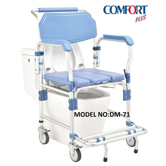 Comfort Plus DM-71 Banyo ve Tuvalet Özellikli Tekerlekli Sandalye