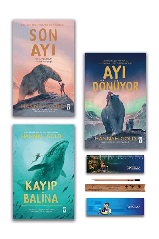 Ayı Dönüyor - Son Ayı - Kayıp Balina - Hannah Gold Set 3 Kitap