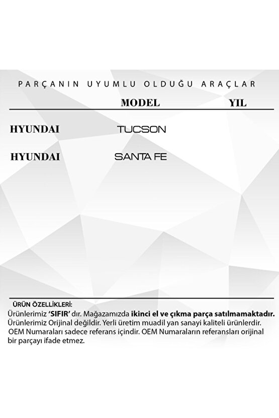 Hyundai Santa Fe, Tucson Için El Freni Dişlisi (23 Diş)