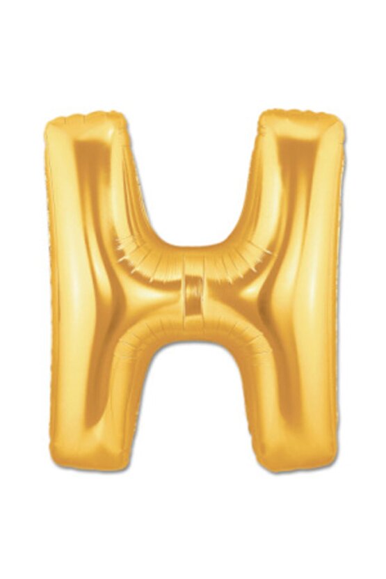 Gold Folyo Balon 16 Inç 40 Cm ( H ) Harfi