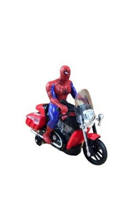 Avengers Pilli Işıklı Sesli Örümcek Adam Motor Spiderman