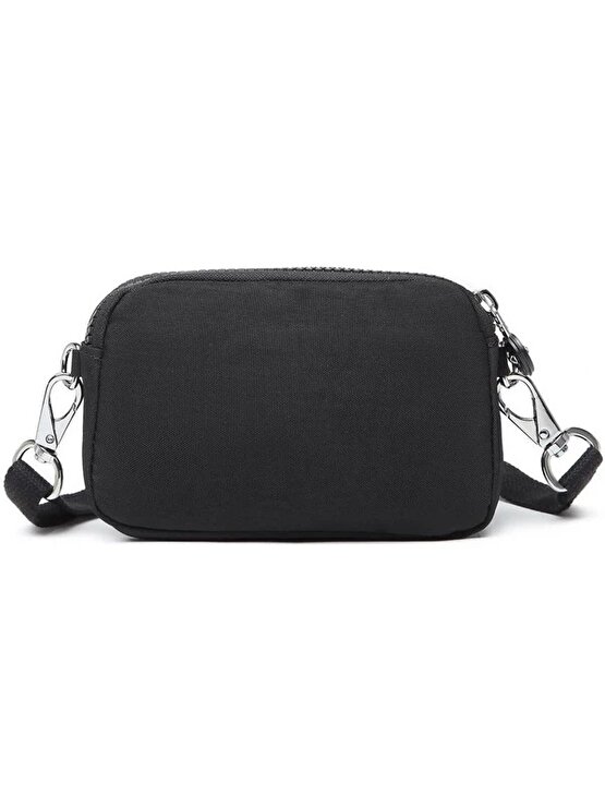 Smart Bags Çapraz Askılı Mini Çanta Krinkıl Kumaş 3177 Siyah
