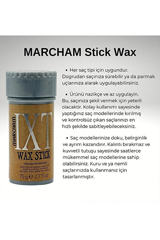 IXT Stick Wax Avakado & Bal Özlü Sabiyleyici Wax Stick 75 Gr