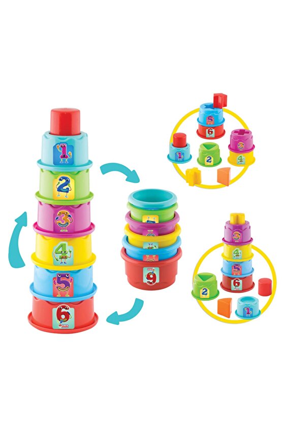 Silindir Kule Bultak - Bebek Oyuncakları - Eğitici Oyuncaklar - Bebek Ürünleri