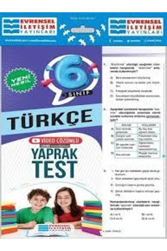 6.sınıf Türkçe Yaprak Test Yeni Nesil - Evrensel Iletişim