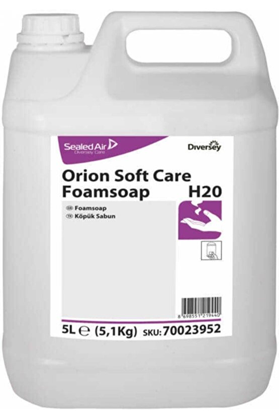 Orion Softcare Foam Soap H20 Köpük Sabun 5lt