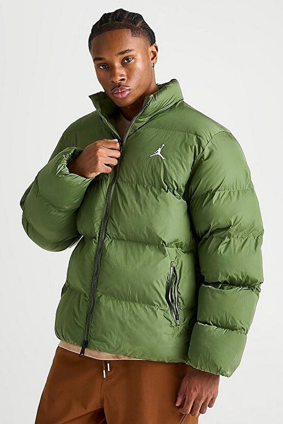 Jordan Essentials Şişme Erkek Ceket Yeşil