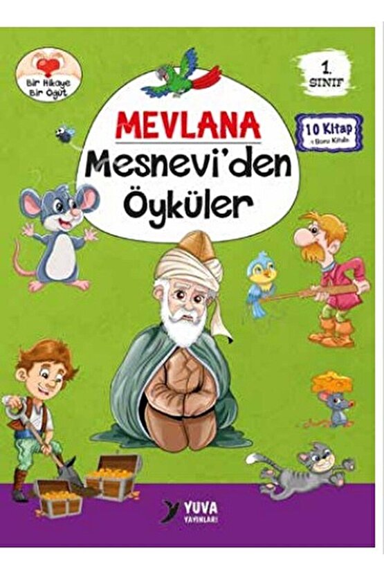 1. Sınıf Mevlana Mesneviden Öyküler (10 Kitaplık Set)  Mevlana  Yuva Yayınları  9789755177373