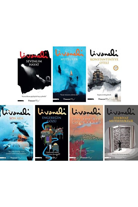 Zülfü Livaneli 7 Kitap Set Yeni Baskılar - Sevdalım Hayat - Mutluluk - Konstantiniyye Oteli