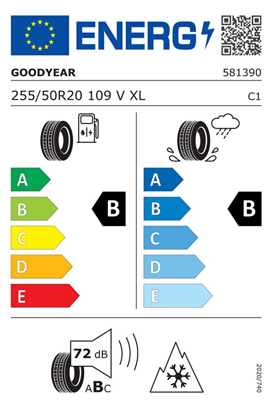 Ultragrip Performance+ 25550R20 109V XL M+S 3PMSF FP ( Yıl: 2024 )